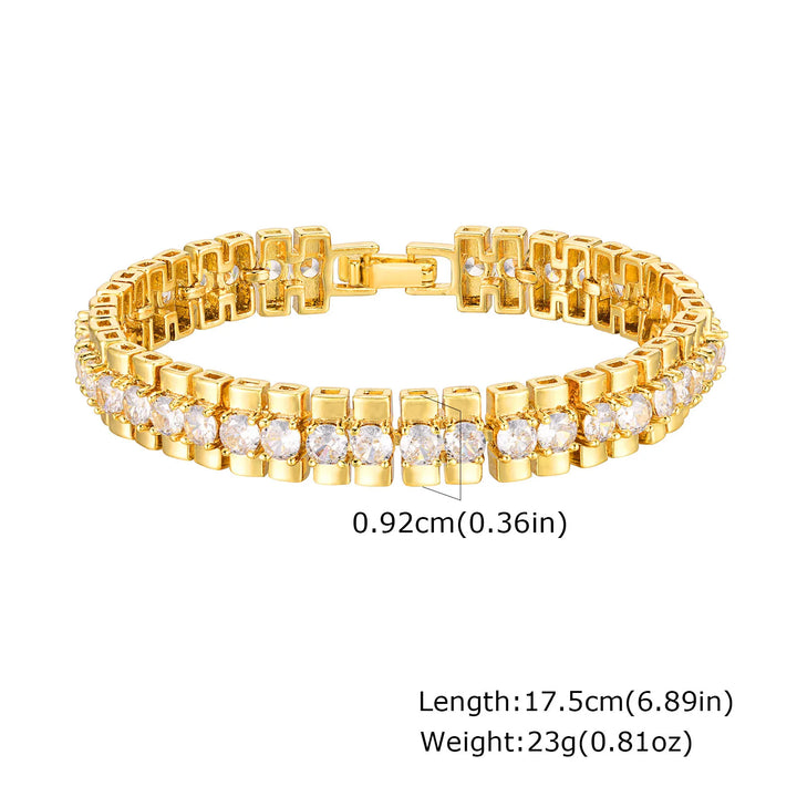 Paperclip Chain Bracelet 14k Gold Plated Stainless Steel