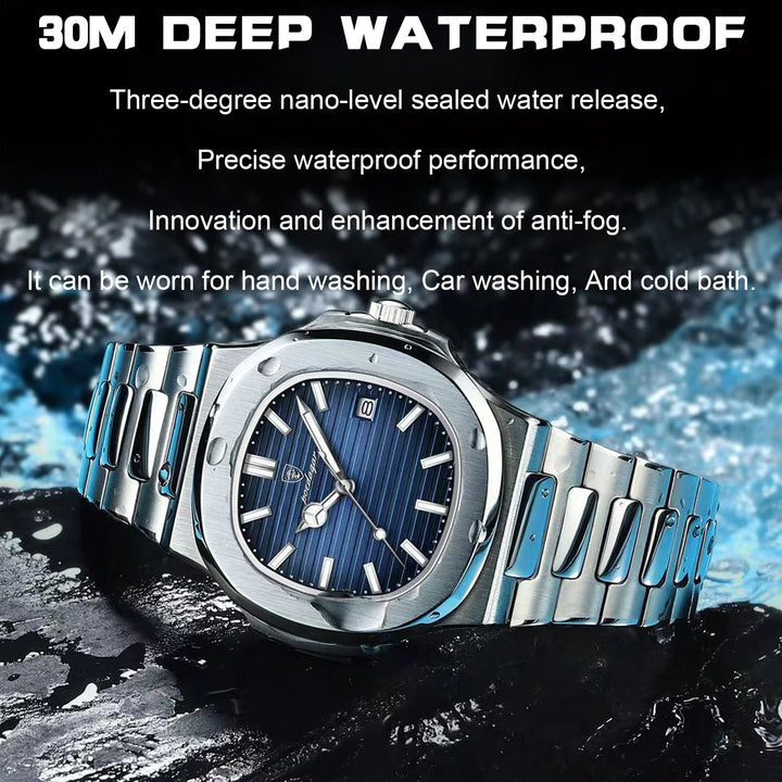 New POEDAGAR Luxury Watch Business Waterproof