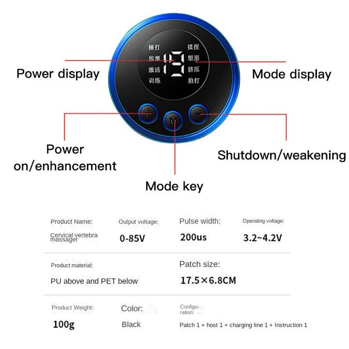 Intelligent Massage Sticker Fully Automatic LCD Display